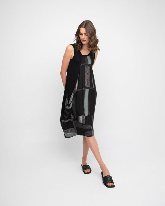 Black & Green Dress