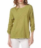 Ruched 3/4 Sleeve Top