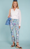 Ankle Pants in Blue Floral