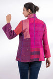 Jacquard Silk Kantha Short Jacket