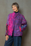 JACQUARD SILK KANTHA HIGH-NECK CROPPED JACKET