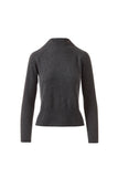 Rib Funnel Cashmere Sweater