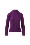 Rib Funnel Cashmere Sweater