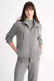 Rib Zip Mock Cardigan