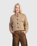 Trucker Cardigan Sand