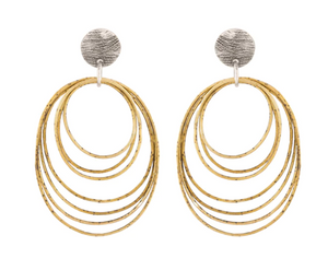 Hanging Brass Wire Hoops