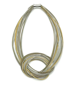 Piano Wire Knot Necklace