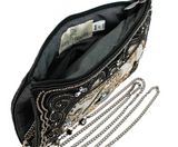 Silver Spade Crossbody Bag
