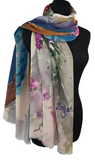 Cotton Modal Window Flowerbox Scarf