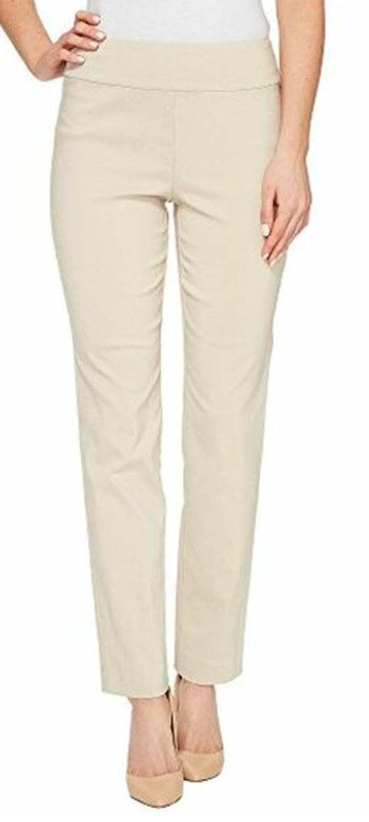 Pull On Flat Front Slimming Pant