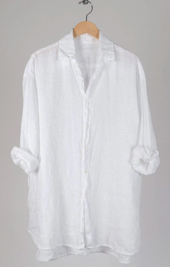 Jane White Linen Shirt