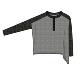 Colorblock Henley Sweater