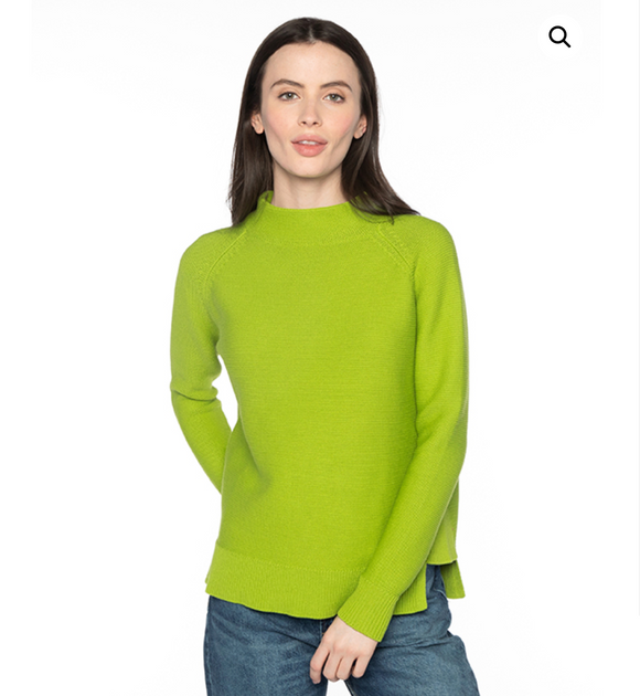 Garter Funnel Neck Sweater