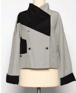 Reversible Cotton Taffeta Jacket