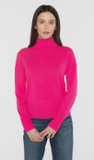 Rib Funnel Pullover Sweater