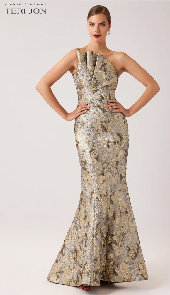 Strapless Jaquard Gown Betsy Jenney Strapless Jaquard Gown Betsy Jenney