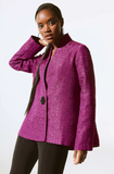 Textured Jacquard Trapeze Jacket