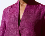 Textured Jacquard Trapeze Jacket