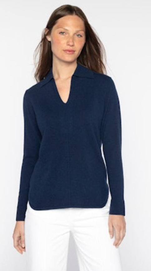 Navy Polo Cashmere