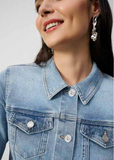 Fitted Denim Sparkle Jacket