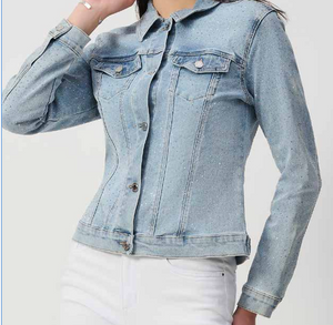 Fitted Denim Sparkle Jacket