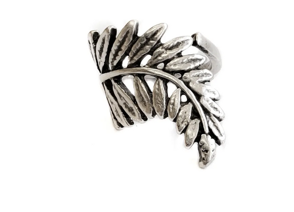 Handmade Brass Leaf Ring