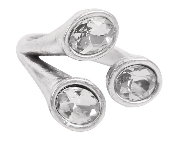 Handmade Crystal Brass Ring