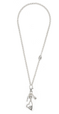 Handmade Heart Crystal Pewter Necklace