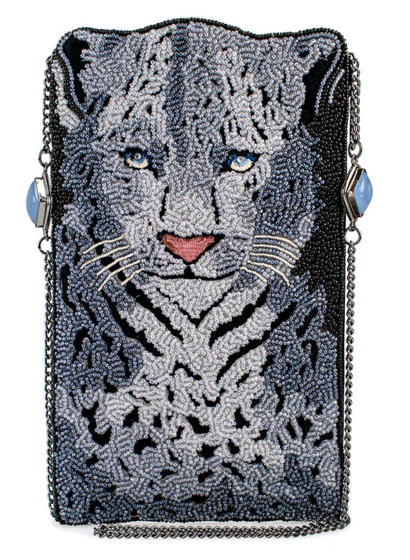 Snow Leopard Crossbody Phone Bag