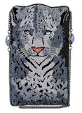 Snow Leopard Crossbody Phone Bag
