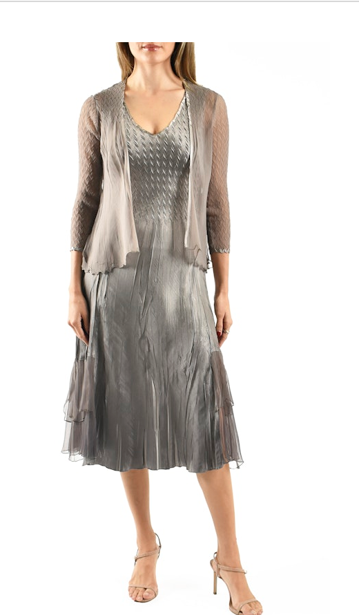 OYSTER SMOKE OMBRE DRESS Betsy Jenney OYSTER SMOKE OMBRE DRESS Betsy Jenney