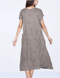 SPIRAL KANTHA ROBE DRESS