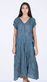 SPIRAL KANTHA ROBE DRESS