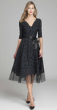 Reembroidered Lace on Tulle Dress