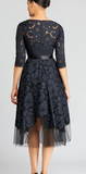 Reembroidered Lace on Tulle Dress