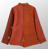 Cotton Silk SW Patch Kantha Simple Jacket