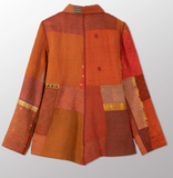 Cotton Silk SW Patch Kantha Simple Jacket