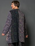 JACQUARD SILK KANTHA KAFTAN JACKET MEDIUM