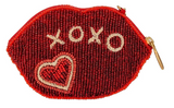 Beaded Lips Coin Purse