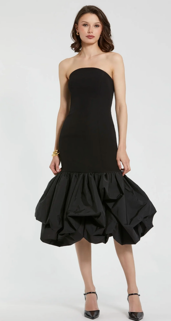 Black Short Strapless Dress