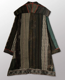 STRIPE RALLIS KANTHA POCKET MEDIUM COAT