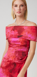 Multi Print Long OTS Gown