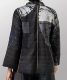TIE DYE CIRCLE SHIBORI KANTHA SHORT JACKET
