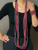 Vintage Silk Kantha 5 Strand Necklace