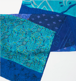 Vintage Silk Cotton Kantha Scarf Small
