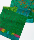 Vintage Silk Cotton Kantha Scarf Small