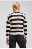 Stripe Mesh Cardigan