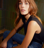 Patti Muscle Tank Jet Black