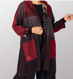 BIG PRINTED PATCH WITH OMBRE BACKING KANTHA ALINE DUSTER