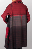 BIG PRINTED PATCH WITH OMBRE BACKING KANTHA ALINE DUSTER